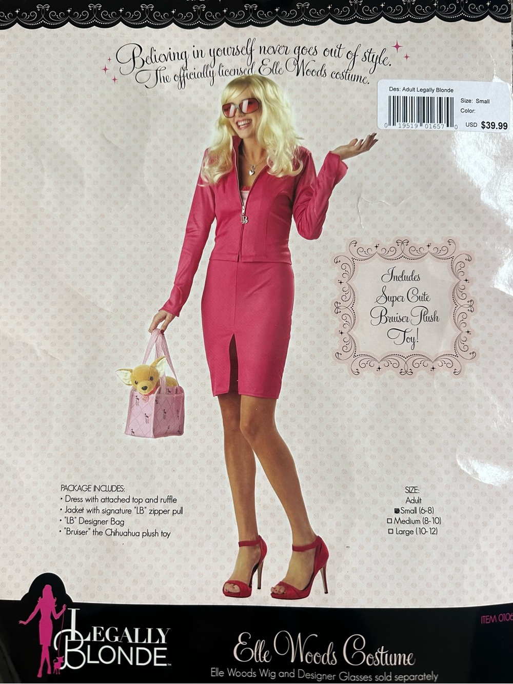 Elle Woods Pink Jacket & Skirt Dress Costume